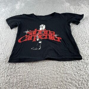Sabrina Carpenter Black Graphic T Shirt Extra Extra Small